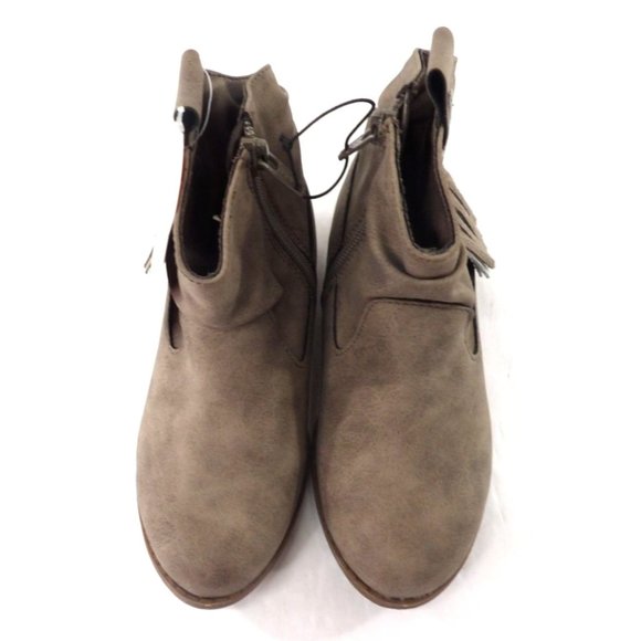 Shoes Child's Suede Taupe Fashion Cowboy Ankle Boot size 11NWT - Picture 5 of 5